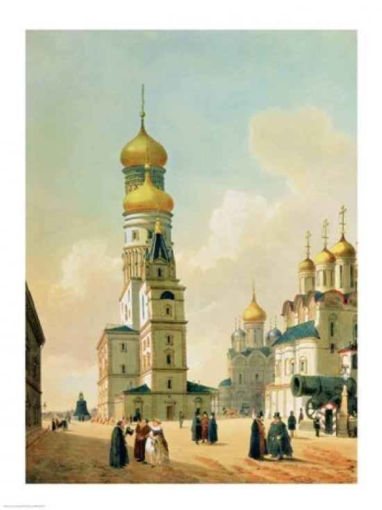 Ivan the Great Bell Tower in the Moscow Kremlin Canvas Art - Ph Benoist (18 x 24)