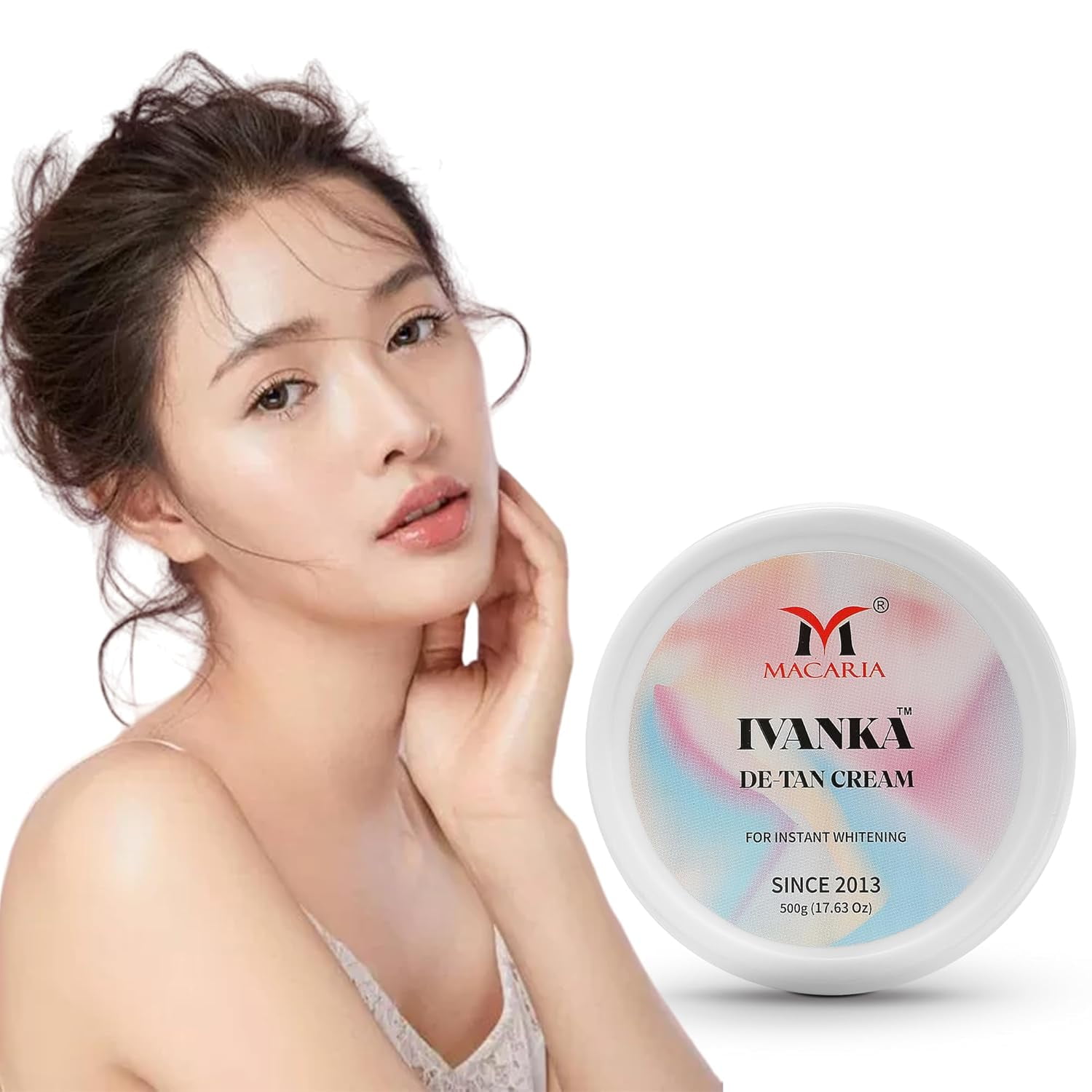 Ivanka Detan Pack For Hands Tan Removal | Tan Removal Cream for Men & Women | De-Tan Face & Full Body Brightening Cream | Natural Ingredients | 500g Detan Pack