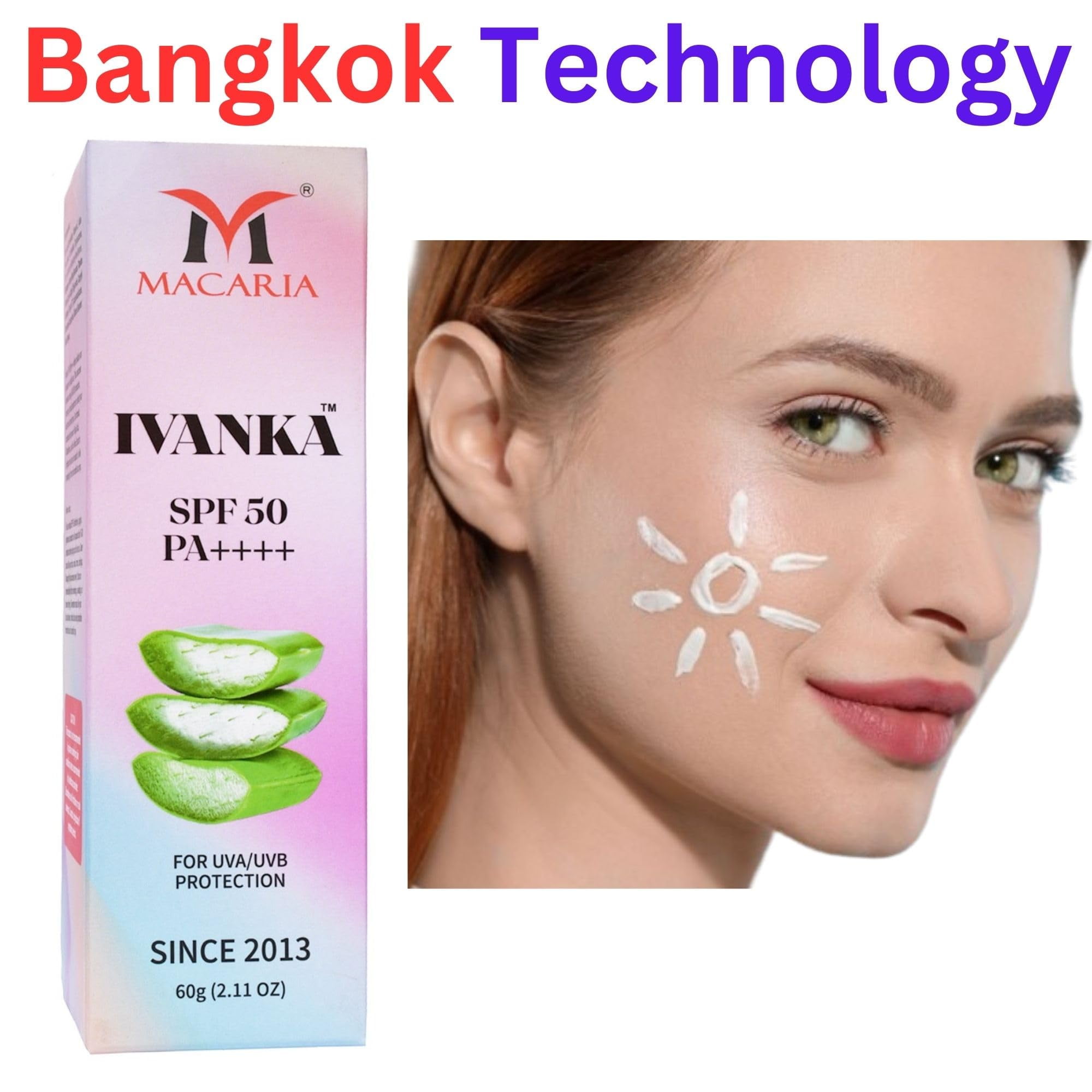 Ivanka Sunscreen Spf 50 Body and Face Non Greasy sunblock beach bum