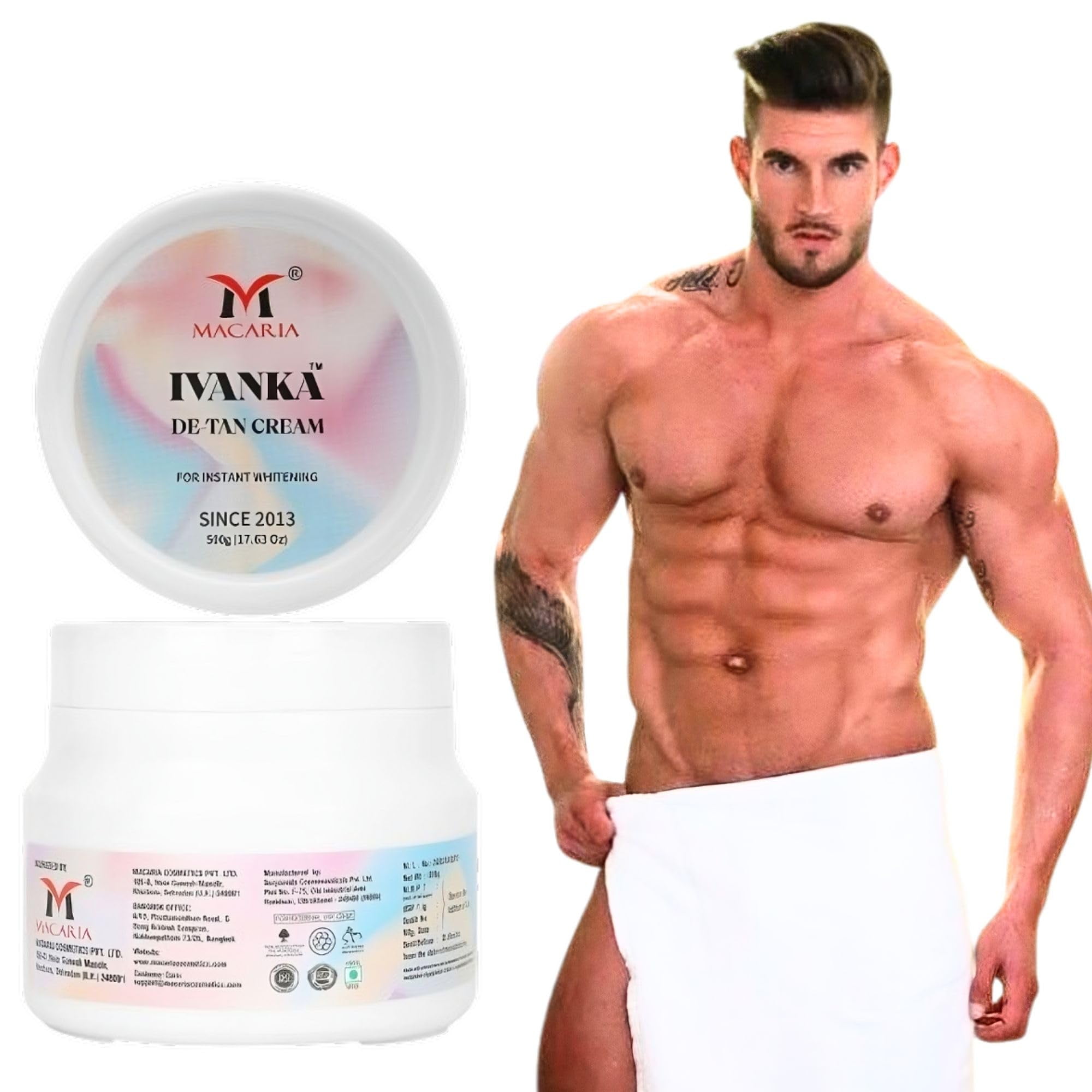 Ivanka DeTan Tan removal Cream fcae mask, Scrub & cleanser 3 in 1 For