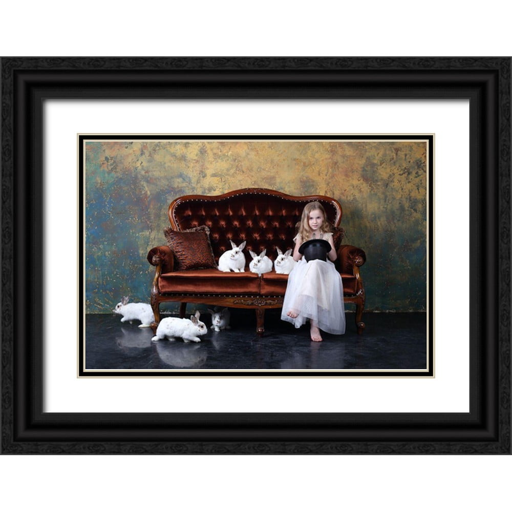 Ivanova, Victoria 14x11 Black Ornate Wood Framed with Double Matting ...