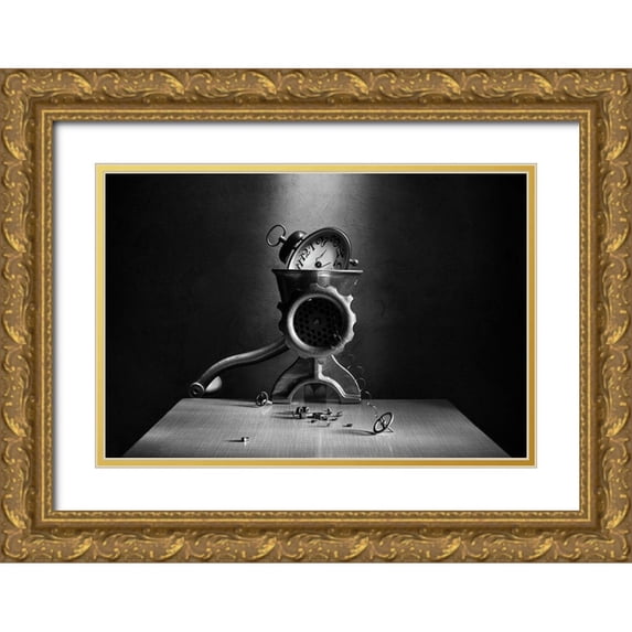 Ivanova, Victoria 18x13 Gold Ornate Wood Framed with Double Matting Museum Art Print Titled - The End Of Time