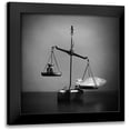 thumbnail image 1 of Ivanova, Victoria 20x20 Black Modern Framed Museum Art Print Titled - What Weights Less?, 1 of 5