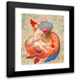 thumbnail image 1 of Ivar Arosenius 12x14 Black Modern Framed Museum Art Print Titled - The Turk in Paradise, 1 of 5