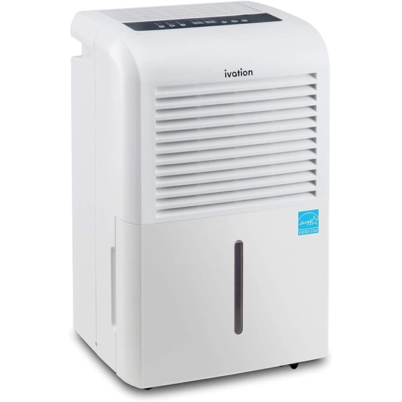 IVATION 4,500 Sq Ft Energy Star Dehumidifier with Pump, Large Capacity, Washable Filter, Auto-Defrost, Humidity Control, Hose Connector, Auto Shutoff