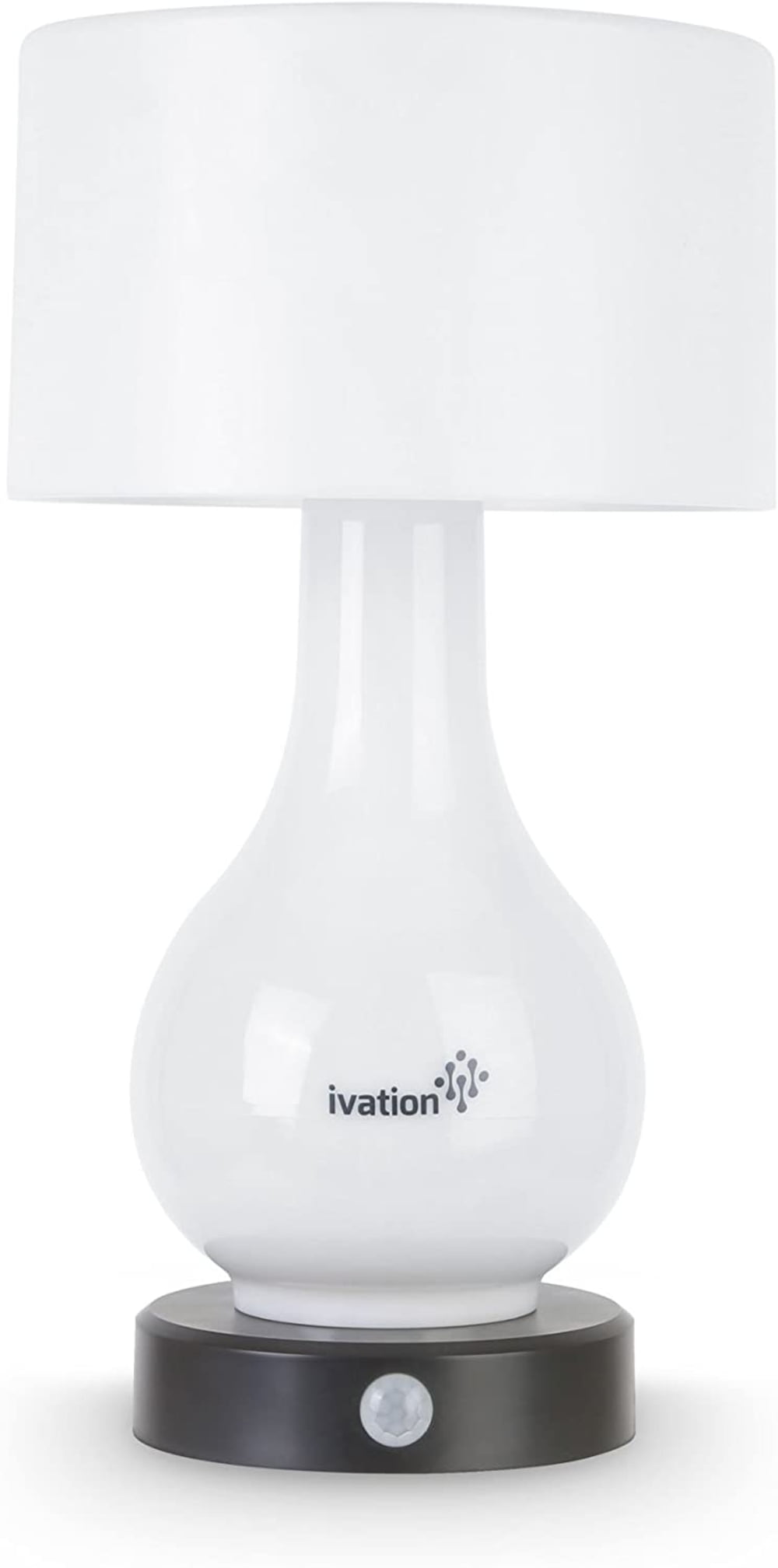 Ivation 6-LED Battery Operated Motion Sensor Table Lamp - Multi Zone -  White 