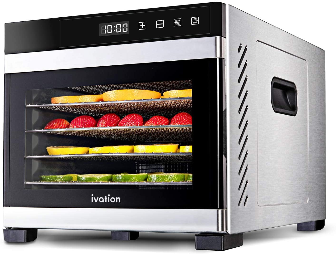 Ivation 6 Tray Food Dehydrator Machine - Stainless Steel