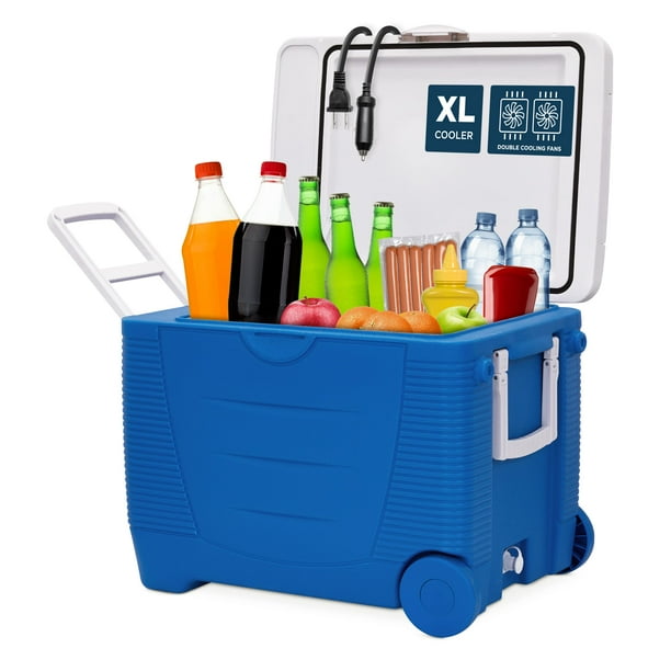 Ivation Electric Cooler (48 L), Thermoelectric Cooler, 12V Cooler & Car Fridge