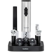 IVATION 9-Piece Wine Gift Set with Electric Wine Opener, Aerator, Pourer & Stoppers