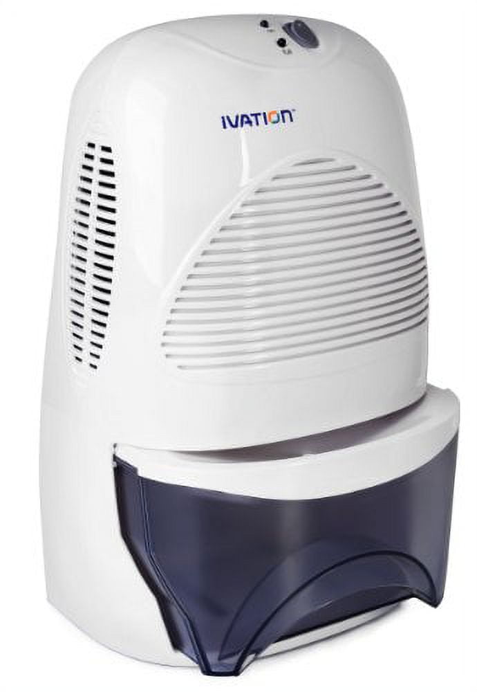Ivation IVADM35 3.31 Pints 225 Sq Ft Dehumidifier in White - Removable