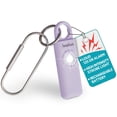thumbnail image 1 of IVATION Personal SOS Alarm 130dB Loud Safety Siren with LED Strobe & Carabiner for Women, Children & Seniors Lavender, 1 of 7
