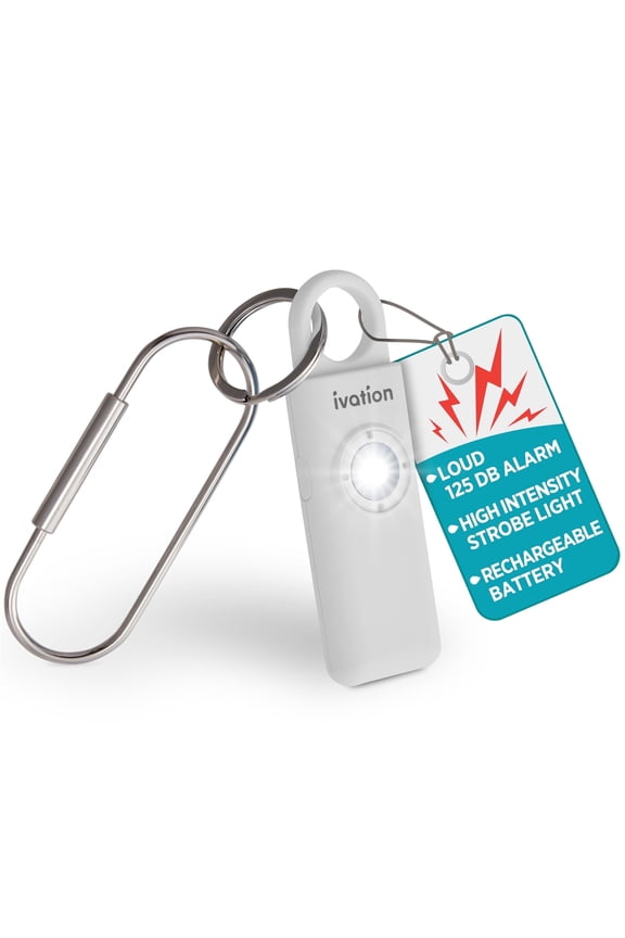 Compact Alarm Keychain with 130dB Loud Alarm and Safety Keys