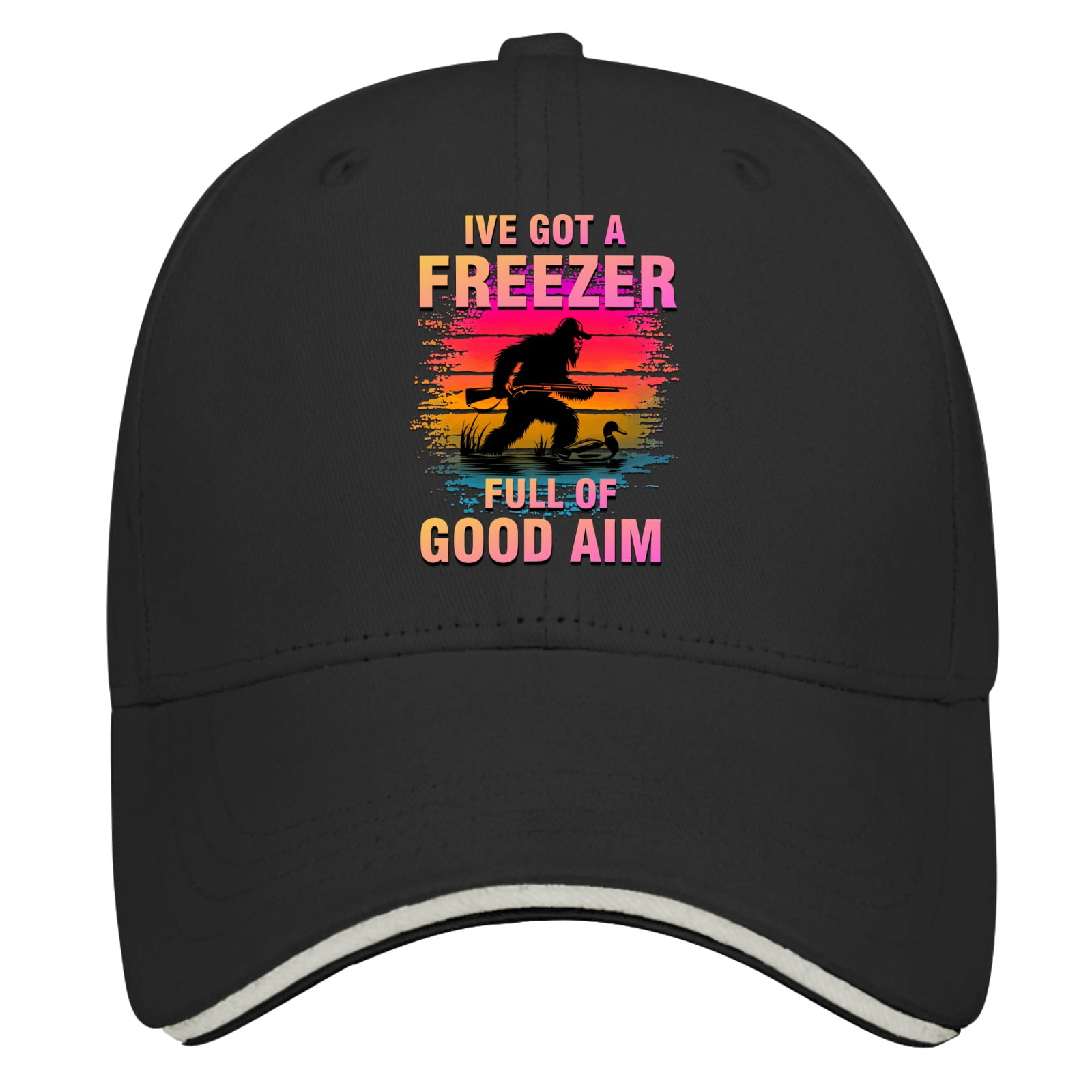 Ive Got A Freezer Full Of Good Aim Cap Running Cap AllBlack Hiking Hat