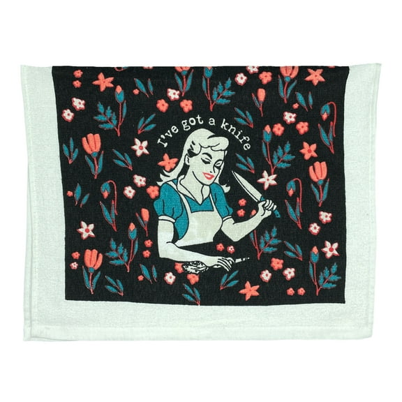 Ive Got A Knife Funny Kitchen Chopping Tea Towel