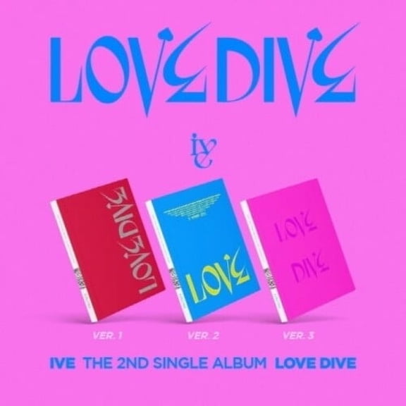 Ive - Love Dive (Random Cover) (incl. 96pg Photobook, Photocard + Heart Hologram Card) - Music & Performance - CD
