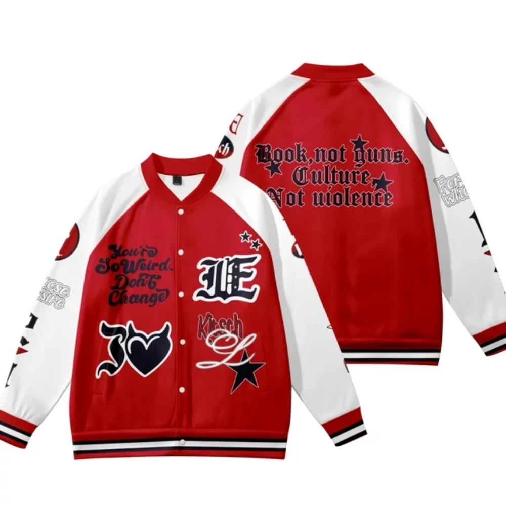 Ive New Album Kitsch Merch Baseball Jacket Bomber Coat Korean