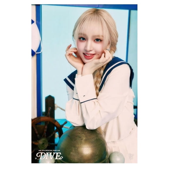 Ive Poster(1) 4th Fanclub Dive Into Ive Concept Photo Print K-Pop Home Decor For Living Room Aesthetic Kpop Female Girl Group