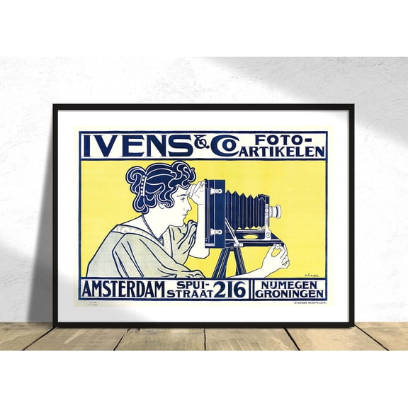 Ivens Co Fotoartikelen Johann Georg Van Caspel Reproduction Retro Poster 19Th Century Dutch, Unframed Paper Poster 8x10in