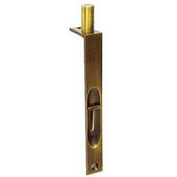 Ives 262B 6" Cast Brass Manual Flush Bolt - Black