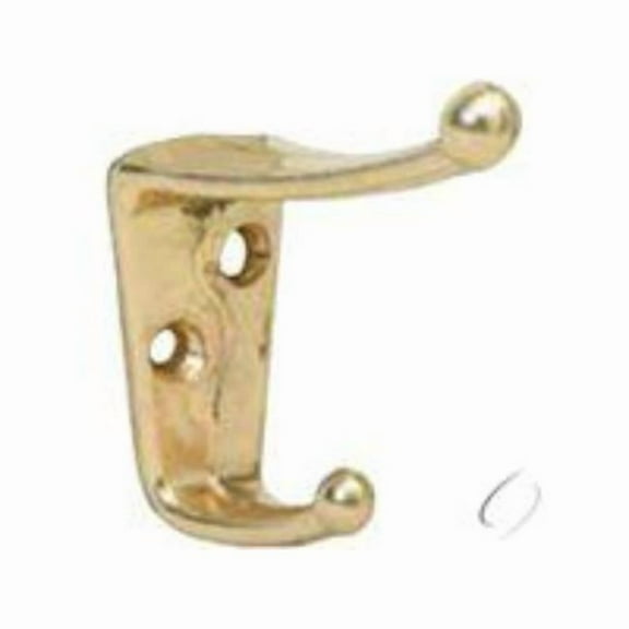 Ives Commercial 405A3 Aluminum Coat & Hat Hook - Bright Brass