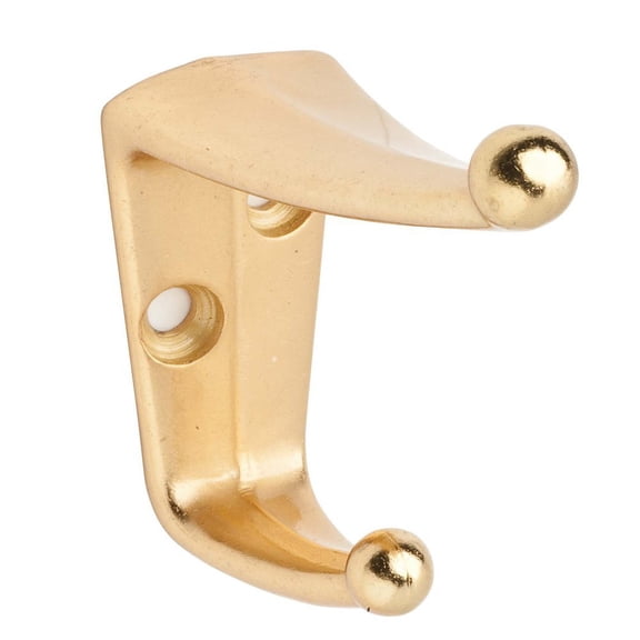 Ives 405A 2 1/2" Projection Cast Aluminum Coat And Hat Hook 1 1/2" X 7/8" Base - Brass