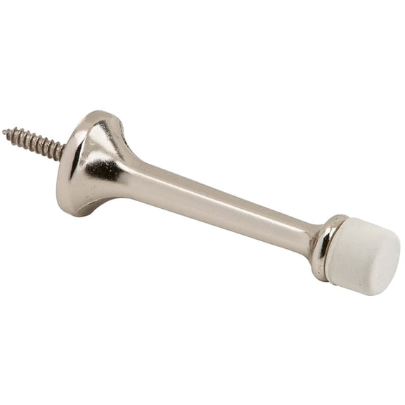 Ives 61A14 3 3/16" Projection Aluminum Baseboard Rigid Door Stop 7/8" Base Diameter -