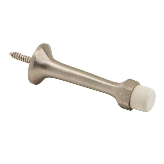 Ives 64B 3 1/4" Projection Baseboard Door Stop - Nickel