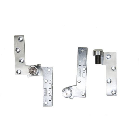 Ives 7215-SET Satin Chrome 3/4" Brass Offset Pivot Set 500 Pound Maximum Load