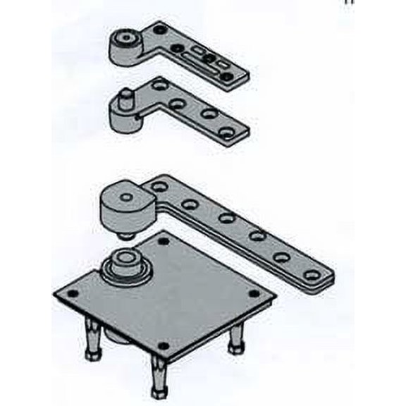 Ives 7227SET26D 3/4" Brass Offset Pivot Set 700 Pound Maximum Load - Chrome