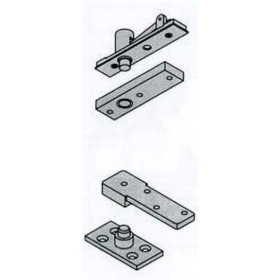 Ives 7255-Set Center Hung Base Plate Mounted Brass Pivot Set 500 Pound Maximum Load -