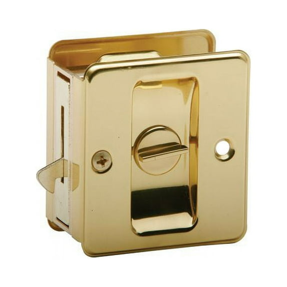 Ives 991B 1 3/4" x 2 1/4" Privacy Sliding Door Lock for Doors 1 3/8" to 1 1/2" Thick