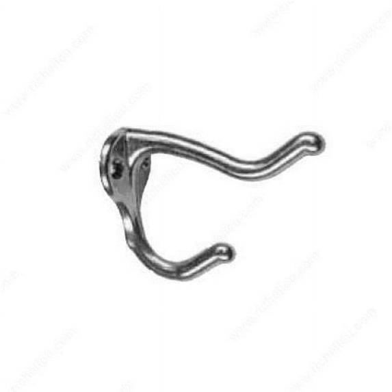 Ives Commercial 571A92 2.75 in. Coat & Hat Utility Hook, Gray & Chrome