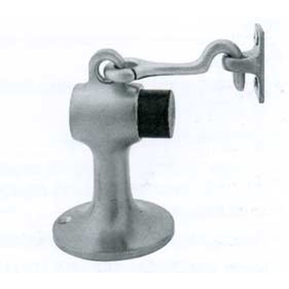 Ives Fs450 3 3/4" Height Cast Brass Floor Door Stop - Chrome