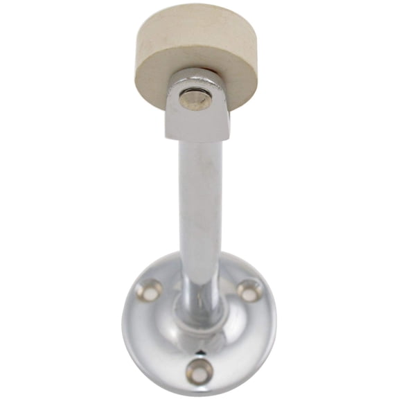 Ives Commercial RB47226 6" Strait Roller Bumper Bright Chrome Finish