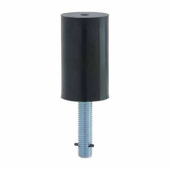 Security Door Stops, Steel, Black, 3-1/2"H x 2"W FS18L