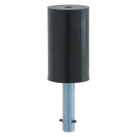 IVES FS18L Security Door Stops, Steel, Black, 3-1/2"H x 2"W