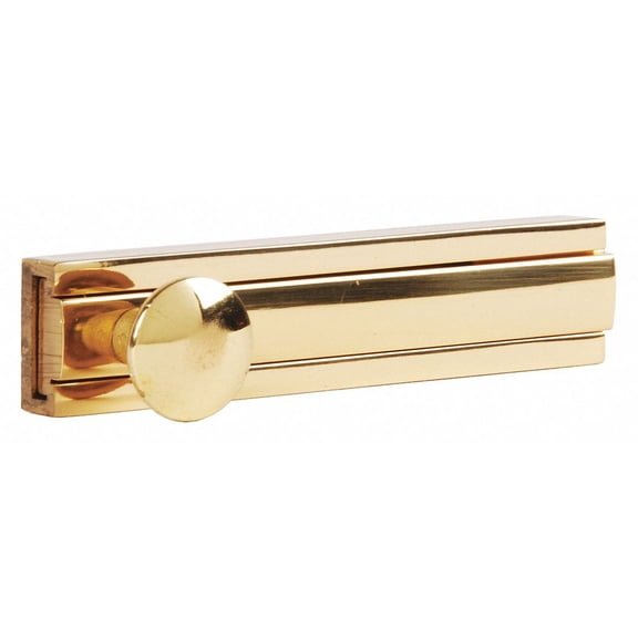 Ives Surface Bolt,Brass,3 in. Lx11-16 in. W 40B3 3IN 40B3 3IN ZO-G3929217