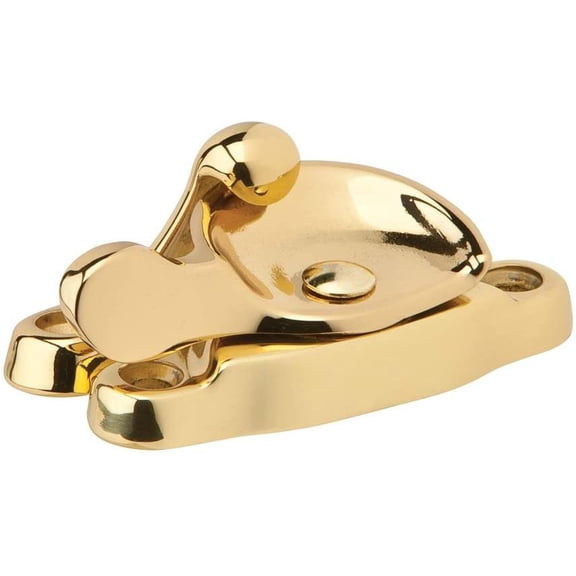 Schlage 07A3 Ives Series Sash Lock, Aluminum, Polished Brass