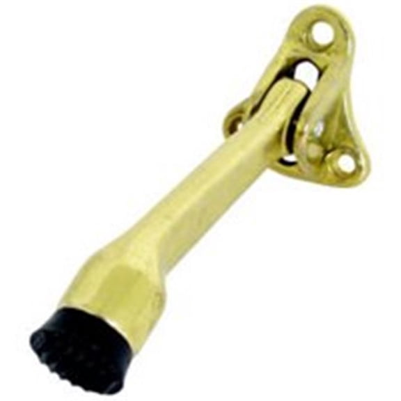 Schlage Builders Hardware SP455A3 Aluminum Door Holders, Bright Brass, 4 In.