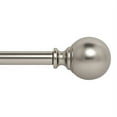 thumbnail image 1 of Ivilon Drapery Treatment Window Curtain Rod - Ball Style, 72 to 144 Inch. Color Satin Nickel, 1 of 5