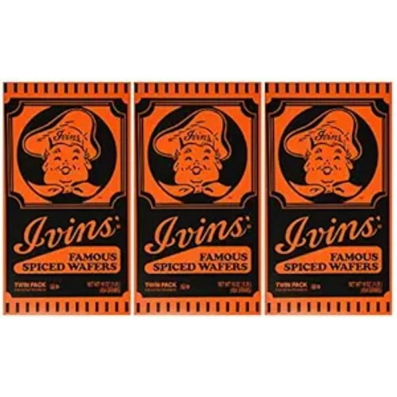 Ivins Famous Spiced Wafers 16 Oz Twin Pack of 3