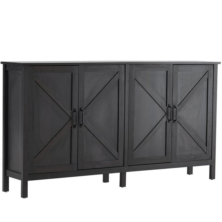 Ivinta Storage Cabinet Credenza Sideboard Buffet Cabinet with 3