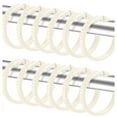 thumbnail image 1 of Ivory 12 Piece Premium Plastic Shower Curtain Hooks Rings Round 2.25" Inches, 1 of 3