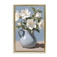 thumbnail image 1 of Stupell Industries Ivory Arrangement in Blue Jug Gold Framed Floater Canvas Wall Art, design by Gina Kelly, 1 of 9