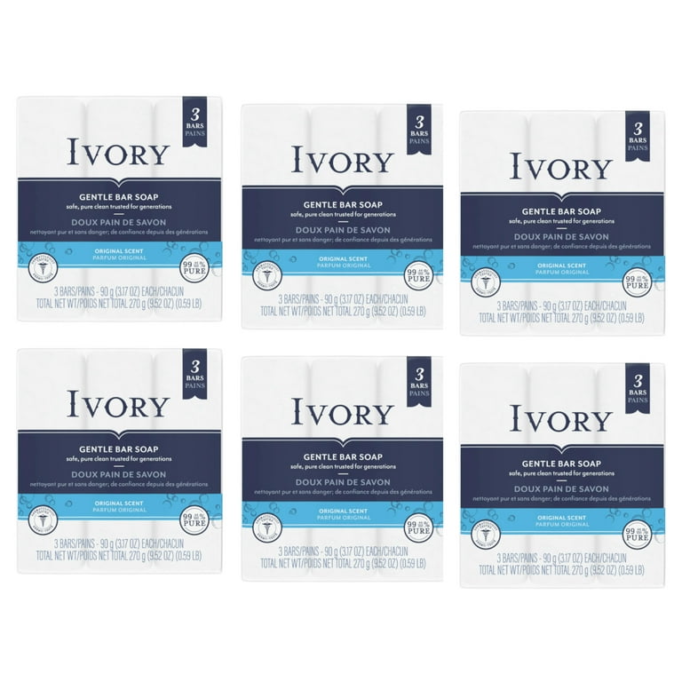 Ivory Bar Soap, Original - 3x90.0 g