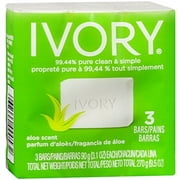 Ivory Bar Soap with Aloe 3 ea Pack of 4