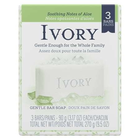 Simply Ivory Aloe Bath Bar by Ivory, 3 Count