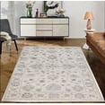 thumbnail image 1 of Ivory & Beige Premium Handwoven Pure Wool Chobrang Rug, 2ft 6in x 3ft 11in, 1 of 5