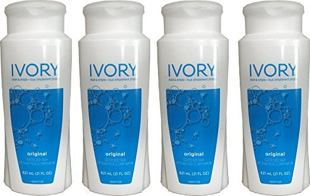 Ivory Body Wash, Original, 21 oz (Pack of 4)