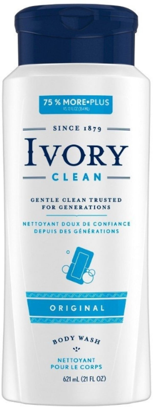 Ivory Body Wash, Original, 21 oz (Pack of 4)